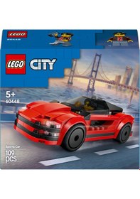 Resim LEGO® City Kırmızı Spor Araba 60448 - 5 Yaş ve Üzeri Çocuklar için Yaratıcı Oyuncak Yapım Seti (109 Parça) 