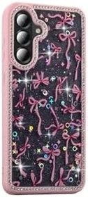 Resim Zipax Samsung Galaxy İle Uyumlu A26 Kılıf Taşlı Ve Simli Tasarım Zr Azra Pembe 
