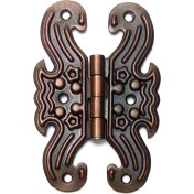 Resim Dekoratif Sac Kelebek Menteşe - Büyük, Antik, 1 Adet 