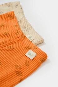 Resim BabyCosy Organik Modal Fil Baskılı 2'li Patikli Pantolon 