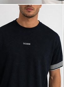 Resim Cazador Erkek T-shirt Dokuma Kısa Kol 44710 Laciver 