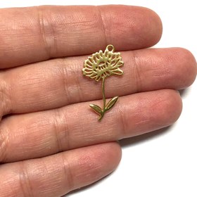 Resim Altın Kaplama Burç Çiçeği - Kasım - Krizantem 