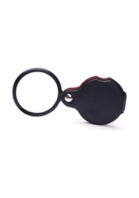 Resim 5x 60mm Cam Optik Lens,katlabilir,deri Kaplamalı Cep Büyüteçxx1051 