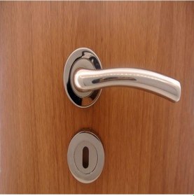 Resim Marmara Kapı Kolu Nikel Saten Rozetli 