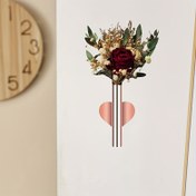 Resim 2 adet Sanat Deko Tarzı Metal Duvar Asılı Vazo, Delme Gerektirmez, İç Mekan Oda Oturma Odası Duvar Dekoru Çiçek Vazo, Pedestal Şekli, Elektrik veya Pil Gerektirmez, Dekoratif Vazo 