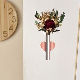 Resim 2 adet Sanat Deko Tarzı Metal Duvar Asılı Vazo, Delme Gerektirmez, İç Mekan Oda Oturma Odası Duvar Dekoru Çiçek Vazo, Pedestal Şekli, Elektrik veya Pil Gerektirmez, Dekoratif Vazo 