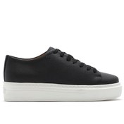 Resim Derimod Erkek Siyah Bağcıklı Kalın Tabanlı Deri Sneaker 25SFD6107FT 