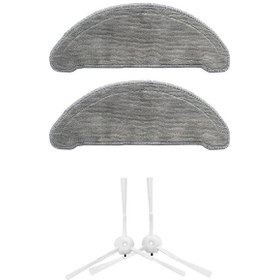 Resim Roidmi Eve Plus Uyumlu Yedek Mop Ve Yan Fırça-4 Parça 