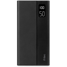 Resim Ttec 2BB197S Recharger Mega LCD 50.000 mAh PD 20W Taşınabilir Hızlı Şarj Aleti Siyah 