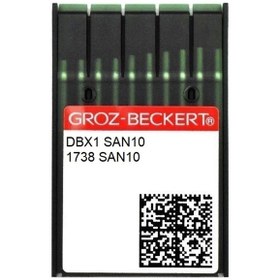 Resim Groz Beckert DBX1 SAN10 7/55 Düz Makine İnce Dip Dikiş İğnesi - 100 Adet 