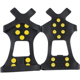 Resim Jeemson Kar Ve Buzda Güvenli Adımlar İçin 10 Dişli Tpe Malzeme Ayak Kramponu - S Boy 31-35 Siyah 