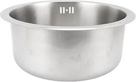 Resim Generic RV Mutfak Lavabo Yuvarlak Çok Yönlü 310x140mm Büyük Kapasiteli 304 Paslanmaz Çelik RV Lavabo Tekne Için (SILVER) 