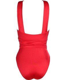 Resim Endeep Kadın Büzgü Detaylı Şarap Kırmızısı Mayo-şarap Kırmızısı Kırmızı 