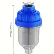 Resim 1 Hızlı Bağlantılı Bahçe Musluğu Filtresi - Yatakları Gidermek İçin Sulama Hortumu Adaptörü, Dayanıklı Plastik Yapı, Dış Mekan Su Sistemleri İçin Uygun, Bahçe Su Sistemleri | Modern Bahçe Musluğu | Plastik Musluk 