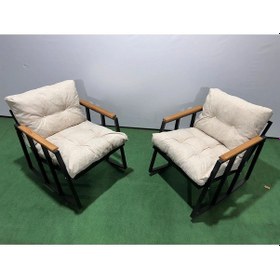 Resim Balkon-bahçe-kafe Çay Seti Koltuk Oturma Takımı,oturma Grubu Çaysetleri Sallanır Koltuk Miami Krem 