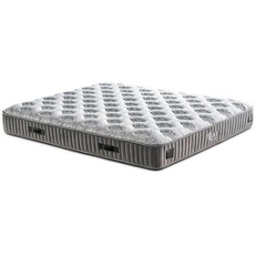Resim Line Visco Yatak 150x200 Cm Çift Kişilik 28 Cm Visco Süngerli Yaylı Lüks Yatak Orta Sert Koyu Gri 
