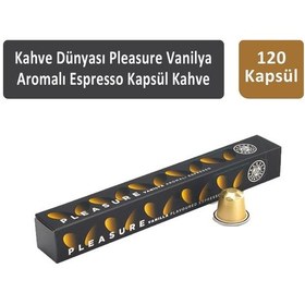 Resim Kahve Dünyası Pleasure Vanilya Aromalı Espresso Kapsül Kahve 12 x 10 Kapsül 