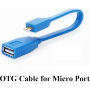 Resim Mavi Ay Bilişim Micro USB Flat Slim Otg Kablo - 20CM 