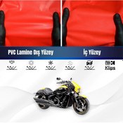 Resim Suzukı Vzr 1800 Intruder Motosiklet Brandası Su Geçirmez Branda Kırmızı Branda Motor Branda 