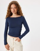 Resim Uzun Kollu Body Basic Bisiklet Yaka Slim Fit 