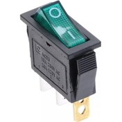 Resim Ic-113 Tekli Dar Yeşil Işıklı Anahtar On-Off 3 Bacaklı 1 Adet 