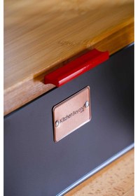 Resim Acar Sirius Bambu Kapaklı Ekmek Saklama Kutusu - 30 Cm. Siyah 