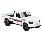 Resim Die Cast Çek Bırak Arazi Kamyoneti Beyaz 