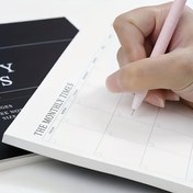 Resim Kendinden yapışkanlı aylık planlayıcı - Tekrar kullanılabilir kolay soyulabilen yapışkan notlar - Haftalık ve aylık planlama - Okul ve ofis malzemeleri - Estetik gün düzenleyici - Kırtasiye hediye fikri 