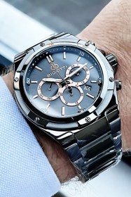 Resim Bigotti Özel Kutulu Orijinal Erkek Kol Saati 5 Atm Su Geçirmez Füme Renk + Bileklik Bme2003c1 