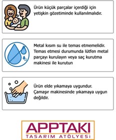 Resim Apptakı Desenli Bebek Emzik Askısı Emzik Zinciri Emzik Tutacağı Emzirme Aksesuarı Lyn - EMZ0036 