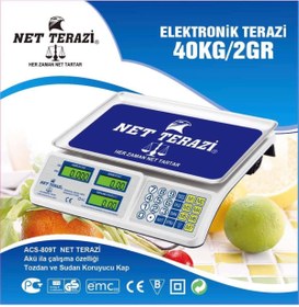 Resim TERAZİ 40 Kg 2 gr Hassasiyet Elektironik 2 Yıl Garanti Belgesi 