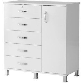 Resim Buket Dolaplı 5 Çekmeceli Şifonyer 94x45x95 Demonte 001 