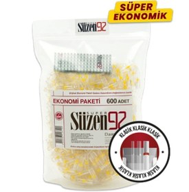 Resim Süzen92 Sigara Ağızlığı Filtresi Klasik 600 Adet Hediye 1 Adet Taşıma Kutusu 