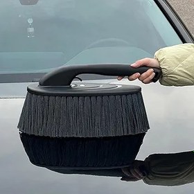 Resim Araba Duster Fırçası, Dış Araba Duster | Yumuşak Toz Çıkarma Temizleme Fırçası Araba için - Kamyon Sedan Minivan Detaylandırma MOP Koruma Bakım Aracı Seyahat, İşe Gidme 
