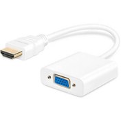 Resim Hdmi To Vga Kablo Çevirici Dönüştürücü Görüntü Altın Uçlu Full HD 