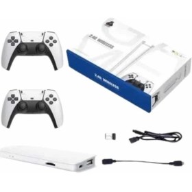 Resim Hsc Bilişim 2.4 Ghz Oyun Konsolu Çift Konsol 4K Ultra Hd Game Stick 