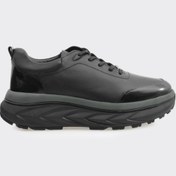 Resim Derinet Hakiki Deri Yüksek Taban Erkek Sneaker 