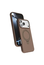 Resim artlab Art Apple İphone 17 Pro Regal Magsafe Standlı Kapak - Çöl Titanyum Lab 