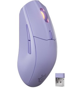 Resim Steelseries Rival 3 Wireless Gen 2 Gaming Mouse - 2.4ghz Ve Bluetooth Bağlantı - Lila Rival 3 