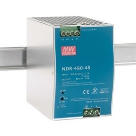 Resim Mean Well NDR-480-48 48VDC 10.0AMP Dın Rail Güç Kaynağı 