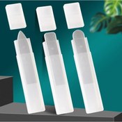 Resim Gateesat 1 Kare 1 Sivri 1 Yuvarlak Uç Nano Cam Tırnak Törpüsü Seti 3 Kutu Hediyeli 