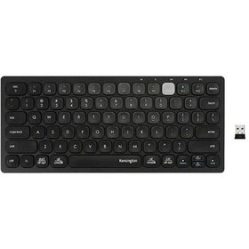 Resim Kensington Çok Cihazlı Çift Kablosuz Kompakt Klavye K75502us Black Compact Wireless 