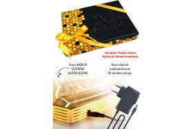 Resim Feyza Design Mini Vw Klasik Minibüs 3D Dekoratif Lamba, Şık ve Renkli Tasarım 