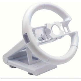 Resim Topshop1 White Multi Açılı Ayarlanabilir Racing Direksiyon Standı Nintendo Wii İçin Taşınabilir 