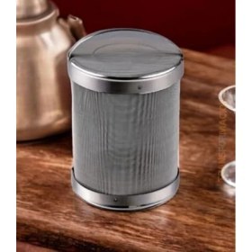 Resim Demlik Çaydanlık Içi Paslanmaz Tel Süzgeç Çay ve Bitki Çayı Süzgeci Kapaklı Kafes Süzgeç 