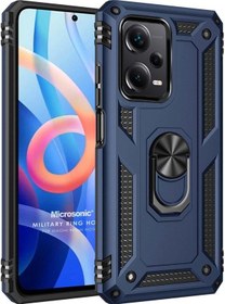 Resim Microsonic Xiaomi Redmi Note 12 Pro Kılıf Military Ring Holder 