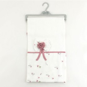 Resim Sebi Bebe Çiçekli Fiyonklu Battaniye 80x85 Cm 1114 