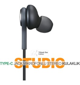 Resim Lucatech Samsung Galaxy S20 Plus / S22 Plus / S20 Ultra / S22 Ultra Uyumlu Akg Type-C Kulaklık 