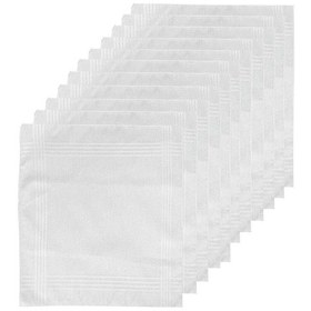 Resim Elif Mira 12li Paket Klasik Cep Hediyelik Bayram Mendili %100 Pamuklu 30x30 Cm Çok Renkli 