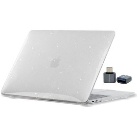 Resim Apple Uyumlu MacBook Pro 16.2 Kılıf Simli Kristal Parlak İnce Hafif Tpu Sert Koruma M5 M4 M3 M2 M1 Şeffaf 